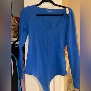 BRAND NEW Abercrombie & Fitch Blue Bodysuit